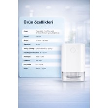 Rose Teknoloji Mini Otomatik El Dezenfektan Ve Kolonya Sprey Makinesi 45 ml Temassız Şarjlı Taşınabilir Dezenfektan Makinesi