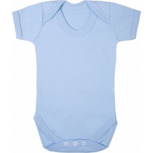 Sema Baby Prematüre Yarım Kol Penye Çıtçıtlı Badi - Mavi