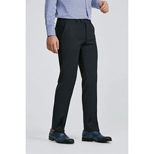 D'S Damat Ds Damat Comfort Lacivert Düz Travel Kumaş Pantolon 4HE03OB35322M
