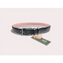 İstanbul Belt Hakiki Deri Erkek Kemer - 3.5 cm - Dokulu Klasik Model