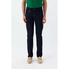 Sabri Özel Erkek Lacivert Normal Kesim Regular Fit Beş Cep Normal Bel Denim Pantolon