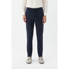 Sabri Özel Giotelli Lacivert Regular Fit Pamuk Karışımlı Örme Jogger Pantolon