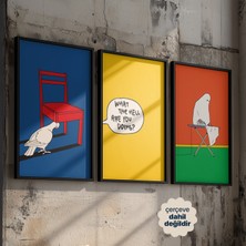 Persona Istanbul "absurdist Chronicles" - 3'lü Ironik Pop-Art Hikaye Poster Seti (Çerçevesiz)