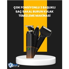 Normadia Usb-C Şarjlı 3'ü 1'li Erkek Bakım Cihazı, Sessiz Motorlu Saç ve Sakal Kesim