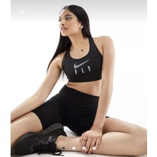 Nike Dri Fit Swoosh Fly Bra Pedsiz Siyah Kadın Sporcu Sütyeni DQ5033-010