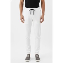 Sabri Özel Giotelli Ekru Normal Kesim Regular Fit Pamuklu Örme Jogger Pantolon