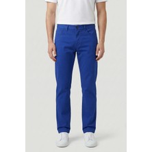 Sabri Özel Giotelli Erkek İndigo Dar Kesim Slim Fit Dokuma Beş Cep Normal Bel Pantolon