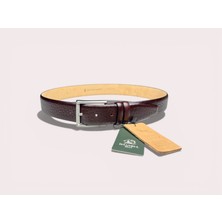 İstanbul Belt Hakiki Deri Erkek Kemer - 3.5 cm - Dokulu Klasik Model