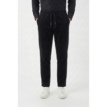 Giotelli Siyah Dokuma Kumaş Normal Bel Standart Boy Erkek Pantolon