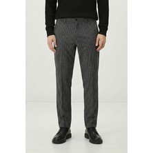 Giotelli Antrasit Dokuma Kumaş Normal Bel Erkek Pantolon