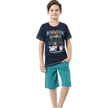 Özkan Erkek Çocuk Baskılı Kapri Pijama Takımı