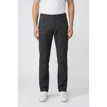 Giotelli Erkek Siyah Dar Kesim Slim Fit Yünlü Beş Cep Normal Bel Erkek Pantolon