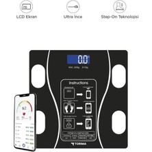 Trm XK-26C Dijital Baskül Yağ Kas Su Vücut Kitle Indeksi Kilo Ölçer Bluetooth Tartı