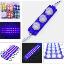 LEDBAY Modül LED 3lü Balık Gözü 12V 3W Mavi Yapışkanlı