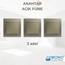 Mono Aydınlatma Anahtarı -Açık Füme