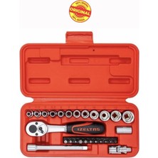 İzeltaş Izeltaş 14000005132 1/4'' Altı Köşe Mini Lokma Anahtar ve Bits Set 27 Parça