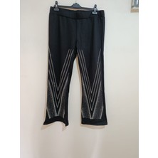 Anne Moda Ankara Kaliteli, Abiye Tarz, Işıltılı, Orta Yüksek Bel, Likralı Pantolon