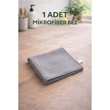 Syn Aksesuar 1 Adet Gri Mikrofiber Temizlik Bezi-Çok Amaçlı Hijyen Bezi