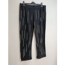 Anne Moda Ankara Kaliteli, Abiye Tarz, Işıltılı, Orta Yüksek Bel, Likralı Pantolon