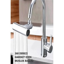 Tineke 4 Farklı Modlu Fonksiyonel Akrobat Musluk Batarya Ucu Başlığı 1 Adet