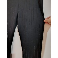 Anne Moda Ankara Kaliteli, Abiye Tarz, Işıltılı, Orta Yüksek Bel, Likralı Pantolon