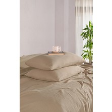 Comfort Craft 4 Katlı Müslin 2 Adet Yastık Kılıfı - 50X70 cm Definite Desenli Doğal Pamuklu Takım