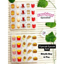 Emohjong Taş Eşleştirme Tiktok Fenomen Masa Oyunu Mahjong - Yiyecek Içecek Seti