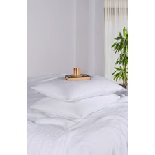 Comfort Craft 4 Katlı Müslin 2 Adet Yastık Kılıfı - 50X70 cm Definite Desenli Doğal Pamuklu Takım