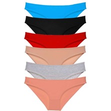 Royaleks 6 Adet Süper Eko Set Likralı Kadın Slip Külot Renk 1