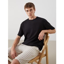 Aksesuarista Erkek Bisiklet Yaka Modal Kumaş Basic Erkek T-Shirt