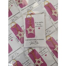 Umut Hediyecilik 8 Mart Dünya Kadınlar Günü Hediyesi Inci Anahtarlık 10 Adet