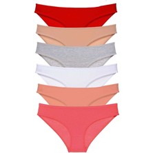 Royaleks 6 Adet Süper Eko Set Likralı Kadın Slip Külot Renk 5