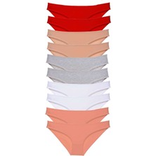 Royaleks 10 Adet Süper Eko Set Likralı Kadın Slip Külot 505