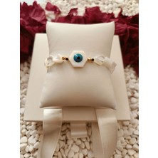 Karvina Doğal Sedef Taş ve Sedef Nazar Taşlı Bileklik