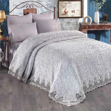 Huzur Çeyiz Golden Home Banu Fransız Güpürlü Çift Kişilik Battaniye Takımı