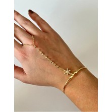 Çelik Kar Taneli Şahmeran Bileklik