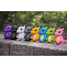 Talaşoğlu 3D Baskı Sevimli Ejderha Anahtarlık – Petg Dayanıklı Malzeme – 11 Renk Seçeneği