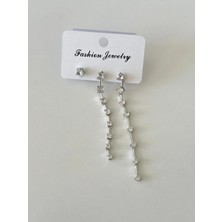 3 Lü Zirkon Sallantılı Küpe