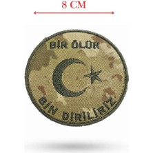 Nakış Patch Bir Ölür Bin Diriliriz Tsk