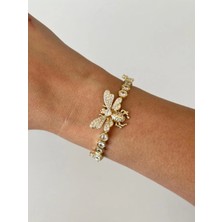 14K Çelik Üzeri Altın Kaplama Özel Seri Arı Bileklik