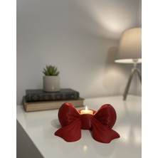 Modern Kurdele Figürlü Şamdan - LED Mum Dahil