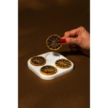 Rufus Concept Kurutulmuş Limon Dilimi Dörtlü Silikon Mum Kalıbı