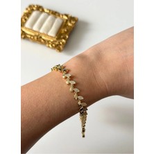 Çelik Zirkon Başak Bileklik