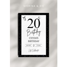 Siorina Events Doğum Günü Davetiyesi Birthday Card - 5 Adet
