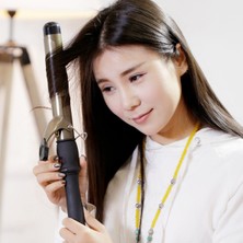 Özgürce LCD Dijital Afro Dalga Kıvırcık Saç Maşası 25 mm Profesyonel Şekillendirici