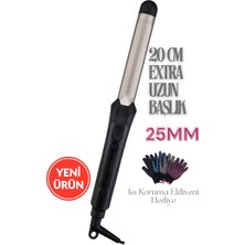 Özgürce 25MM Seramik Kaplama Saç Maşası, Ayarlanabilir Isı ve Hediye Eldiven ile