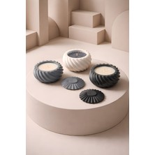 Dolce Minimal Spiral Kap ve Toz Mum – Premium Seri ( 3 Lü Set )