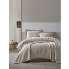 Şaheser Home Collection Grace Jakarlı Yatak Örtüsü Seti, Püskül Kenar Detaylı, %100 Pamuk Jakarlı Kumaş (240×260 Cm)