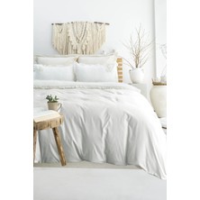 Şaheser Home Collection Nova Nakışlı Nevresim Takımı %100 Pamuklu Doğal Yaprak Desenli