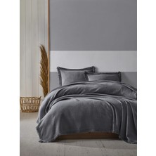 Şaheser Home Collection Grace Jakarlı Yatak Örtüsü Seti, Püskül Kenar Detaylı, %100 Pamuk Jakarlı Kumaş (240×260 Cm)